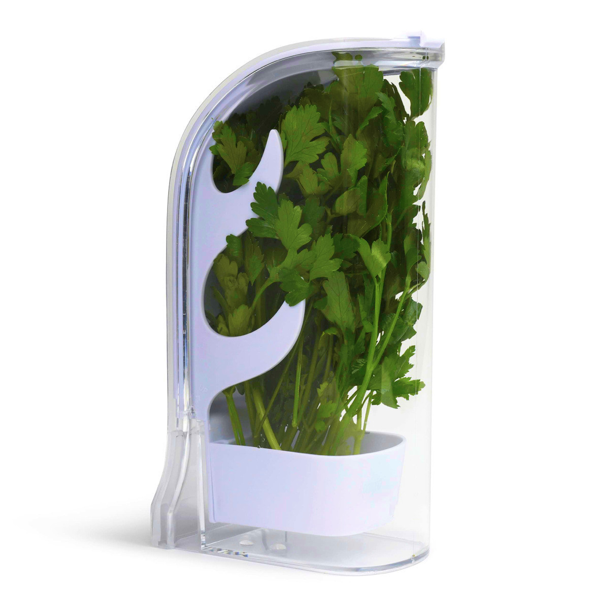 Herb Keeper Bottle - Herb Crisper Saver Container Refrigerator Side