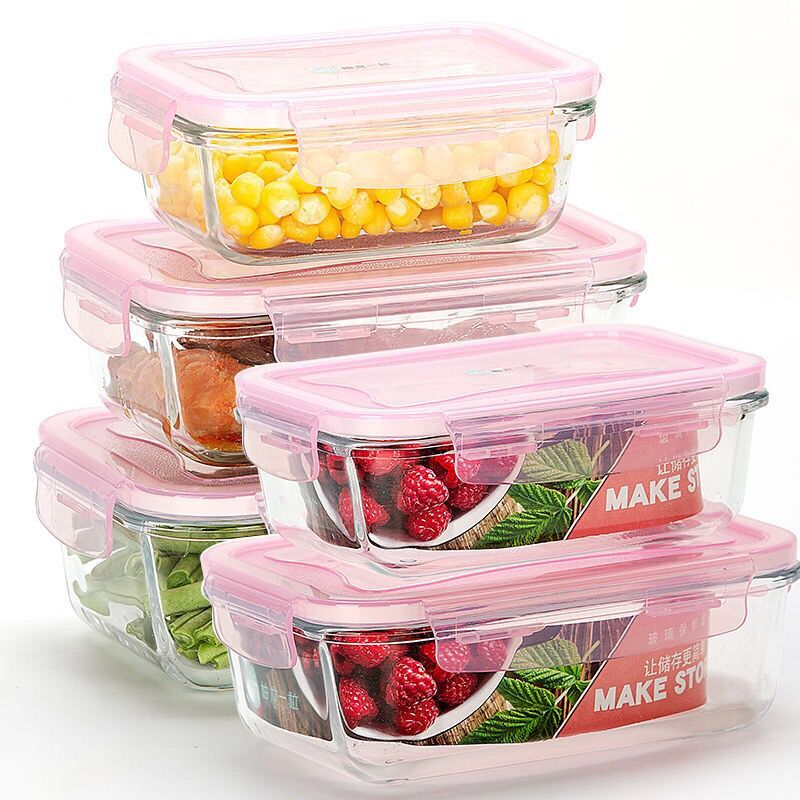 Meal Prep Glass Containers Oven Safe - 3 Cái/Vi Sóng Làm Nóng Hộp