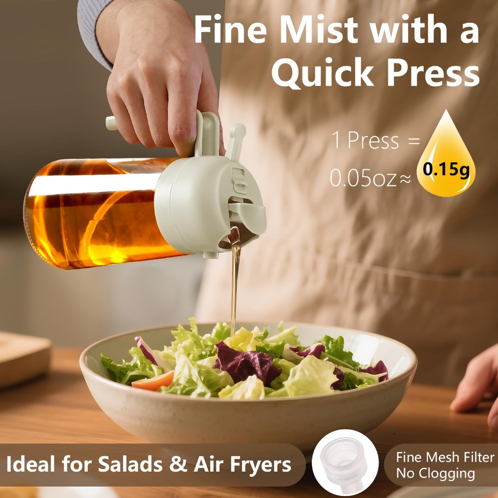 Herb Keeper Bottle - 2 In 1 Oil Dispenser/Pour Bottle