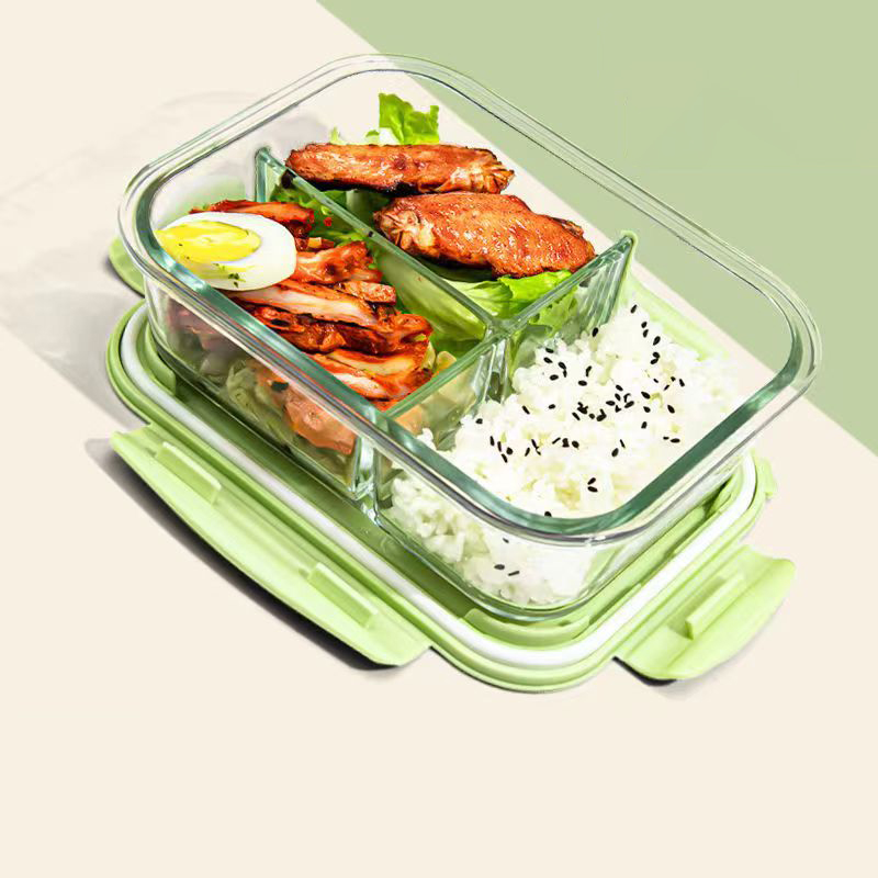 Meal Prep Glass Containers Oven Safe - High quality Lunch Box Glass 1050ml