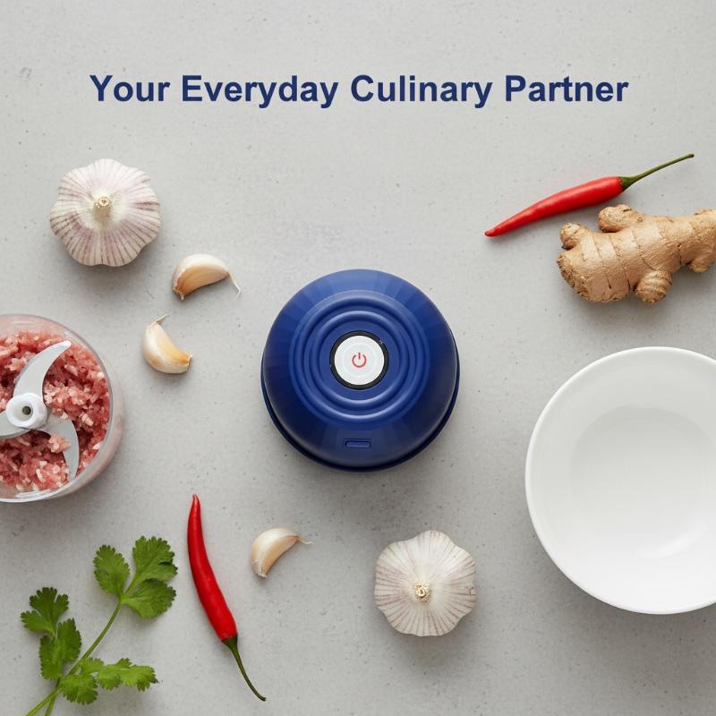 Meal Prep Quick - Cordless 260ML Electric Garlic Chopper Mini