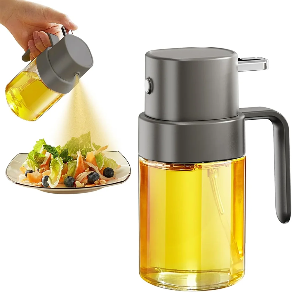 Herb Keeper Bottle - 200ml/7oz Glass Olive Oil Spray Bottle,