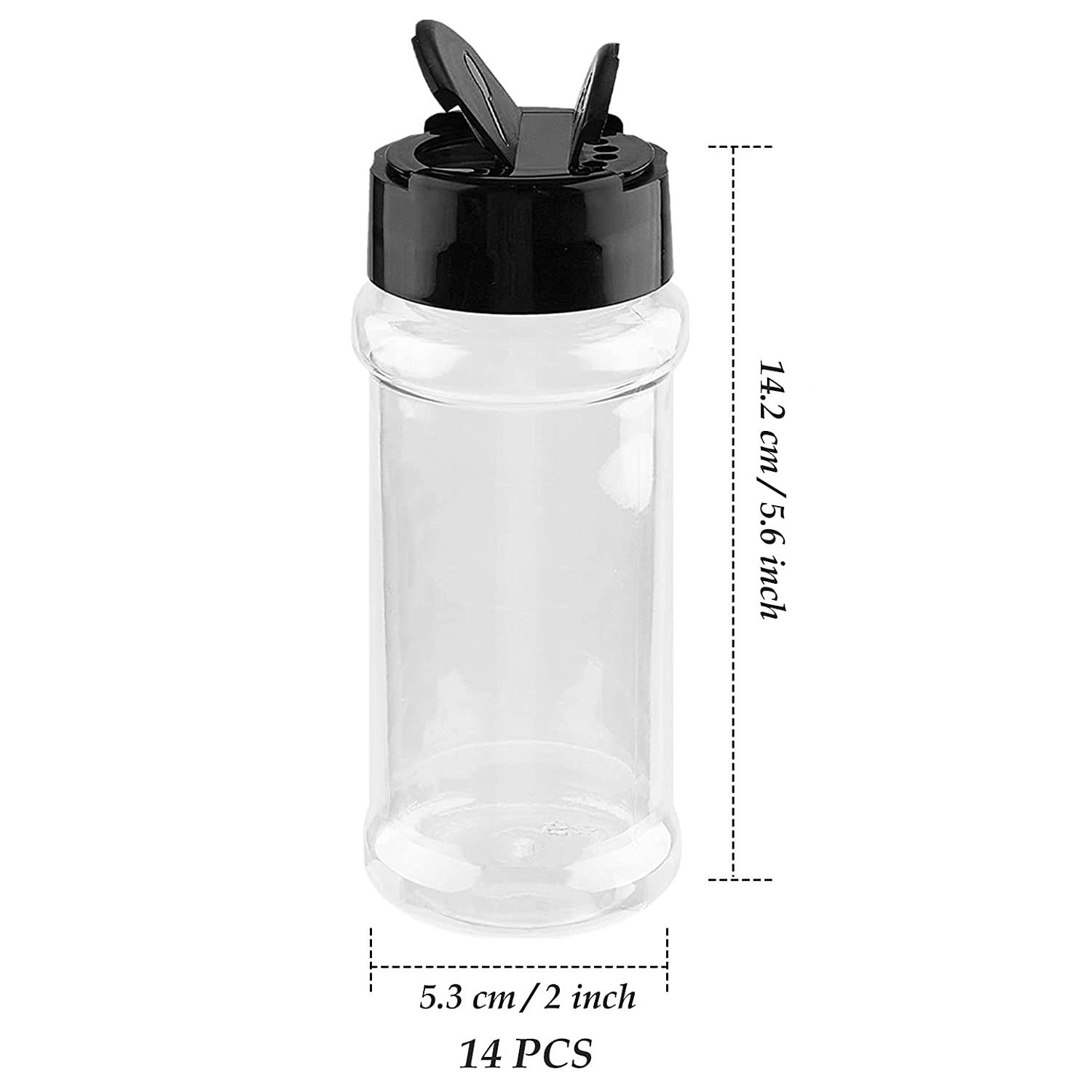 Herb Keeper Bottle - 8Oz Spice Jar With Shaker Lids,Empty