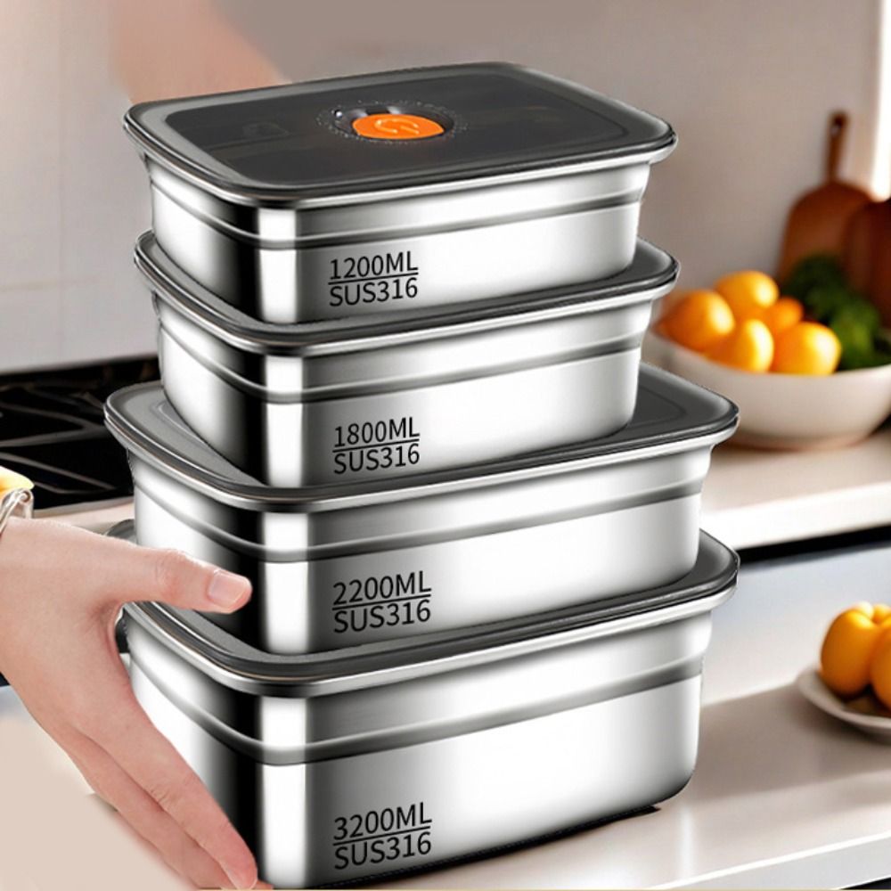 Stainless Steel Camping Lunch  - đánh giá và giá Meal Prep Vacuum Seal Containers