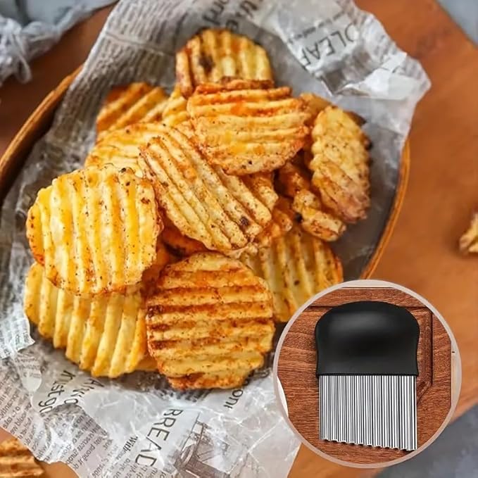 2 Pcs Stainless Steel Crinkle  - đánh giá và giá Meal Prep Quick