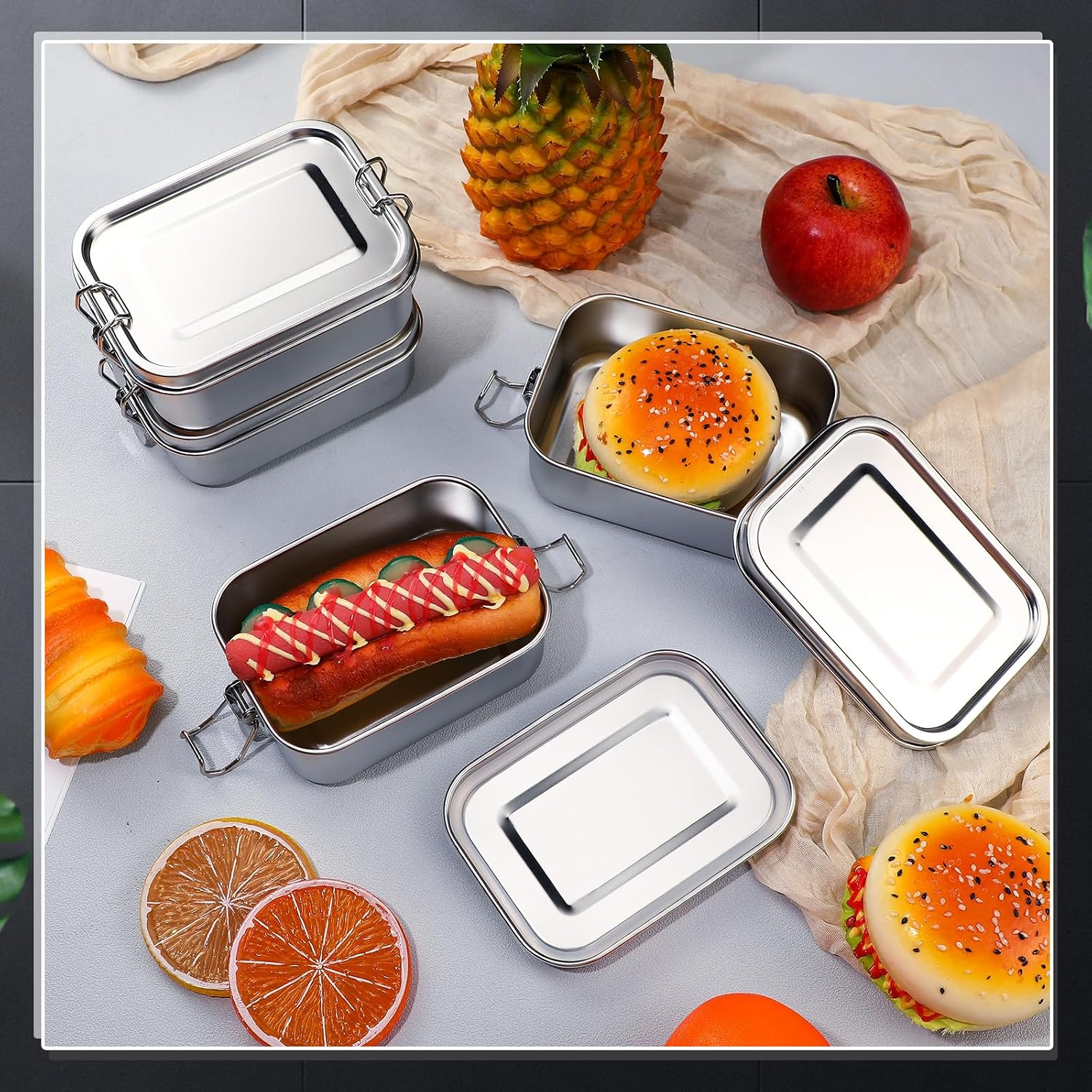 Stainless Steel Food Storage C - đánh giá và giá Meal Prep Organizer
