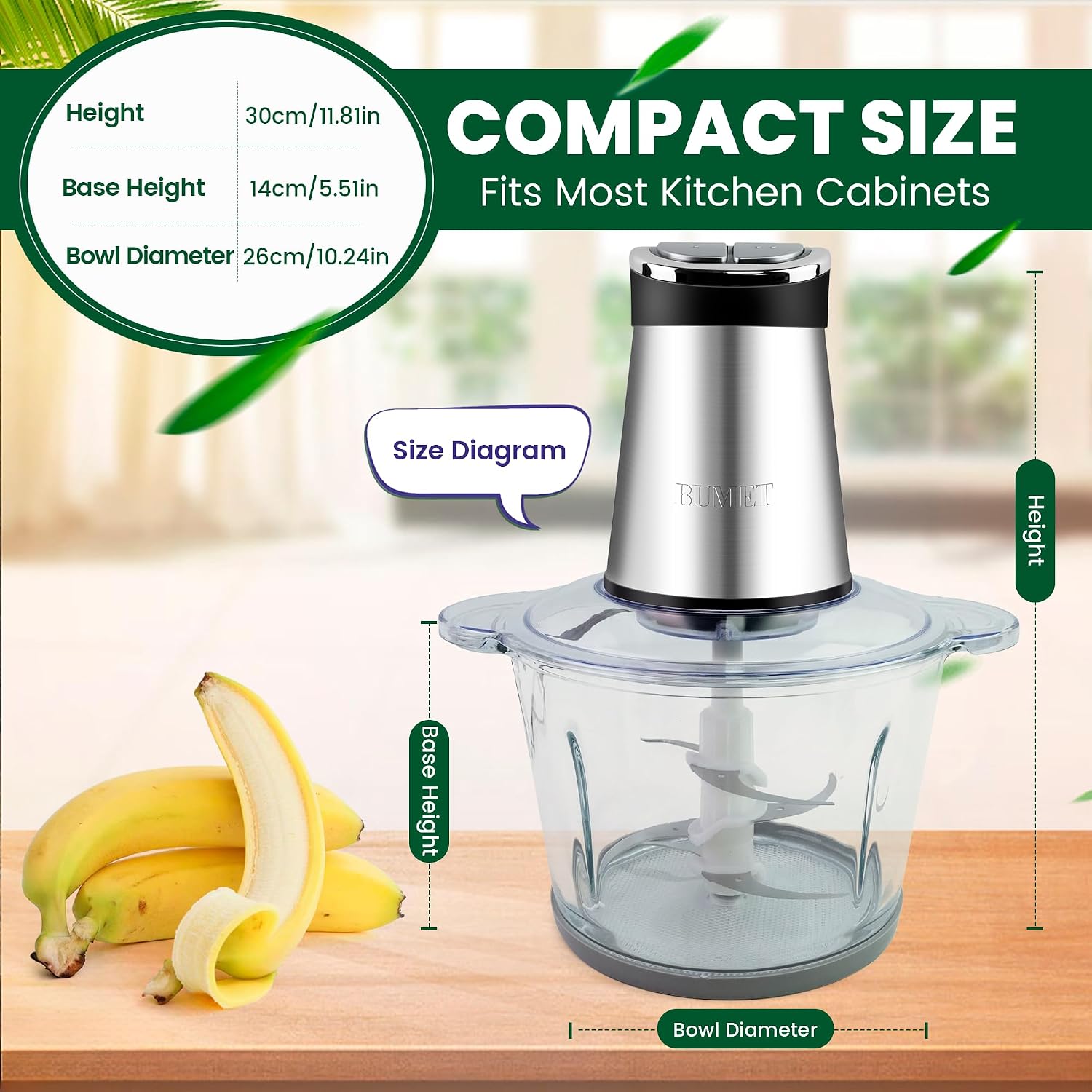 800W 2-12 Cup Food Chopper wit - đánh giá và giá Veggie Chopper Cup