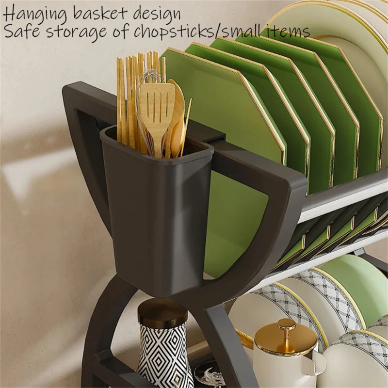 2 Tier Dish Drying Rack Kitche - đánh giá và giá Meal Prep Organizer