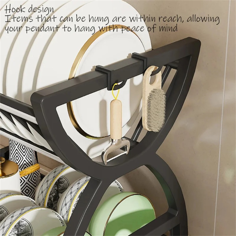 2 Tier Dish Drying Rack Kitche - đánh giá và giá Meal Prep Organizer