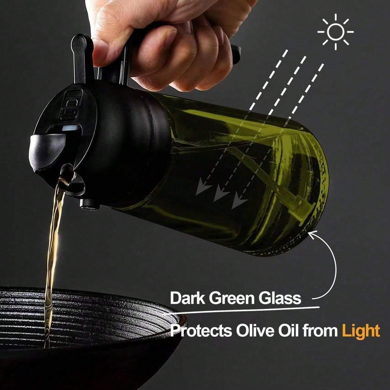 High Grade Olive Oil Dispenser - đánh giá và giá Herb Keeper Bottle