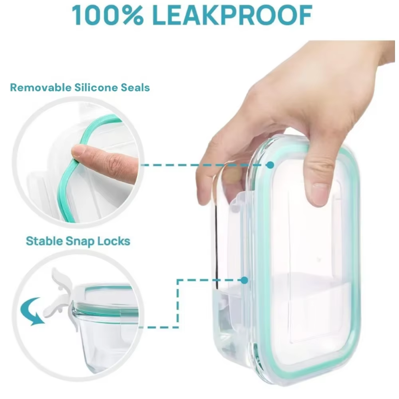 Large Capacity Glass Food Pres - đánh giá và giá Meal Prep Glass Containers Oven Safe