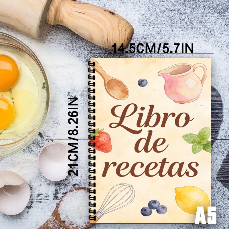 A5 Paper Spanish Recipe Book,  - đánh giá và giá Meal Prep Healthy Recipes
