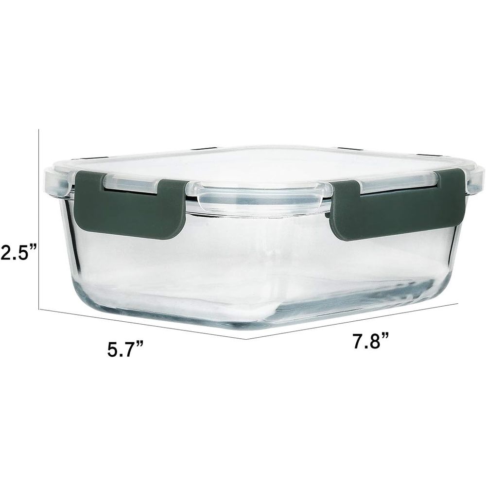 8-Pack, 30 oz Glass Meal Prep  - đánh giá và giá Meal Prep Glass Containers Oven Safe