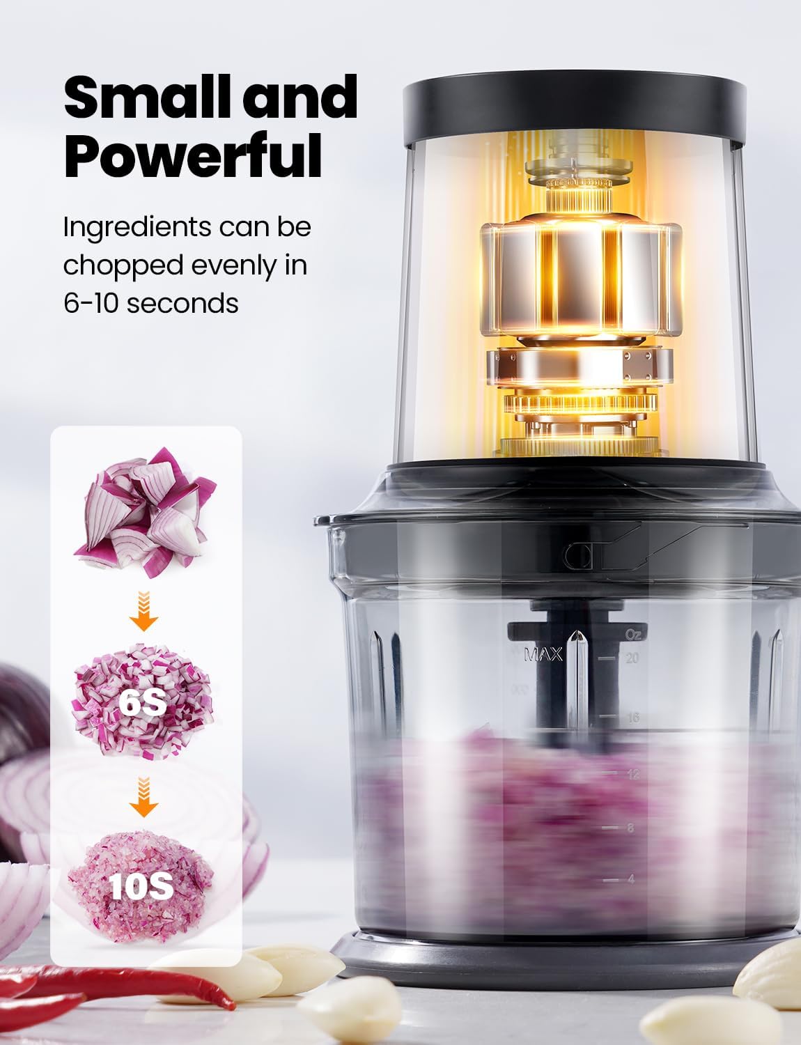 4 Cup Food Chopper, Electric M - đánh giá và giá Veggie Chopper Cup