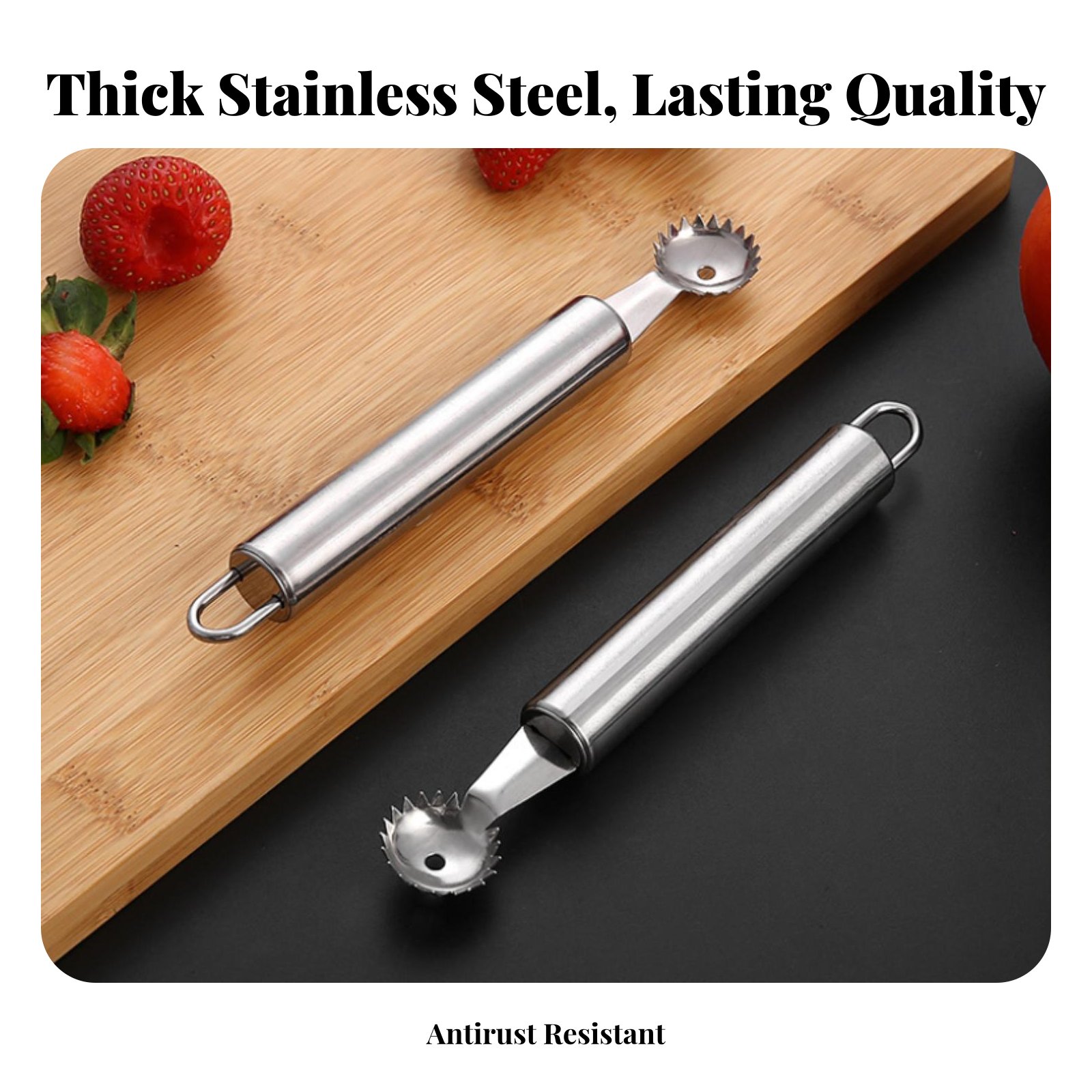 Strawberry Huller Multi-Functi - đánh giá và giá Strawberry Huller