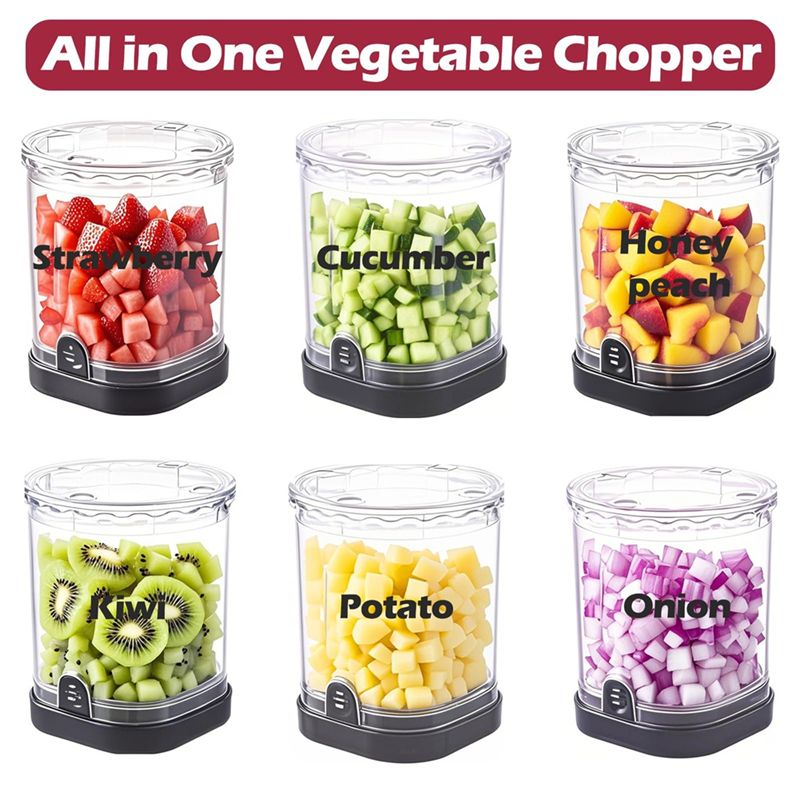 AS63-Kitchen Gadget Fruit Dice - đánh giá và giá Veggie Chopper Cup