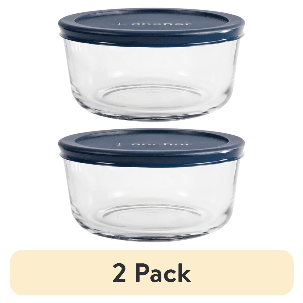 2 Pack Round Glass Food Storag - đánh giá và giá Meal Prep Glass Containers Oven Safe