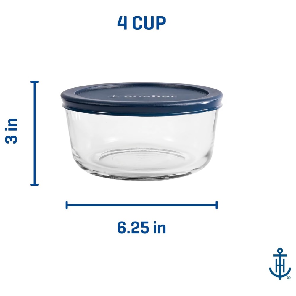 2 Pack Round Glass Food Storag - đánh giá và giá Meal Prep Glass Containers Oven Safe