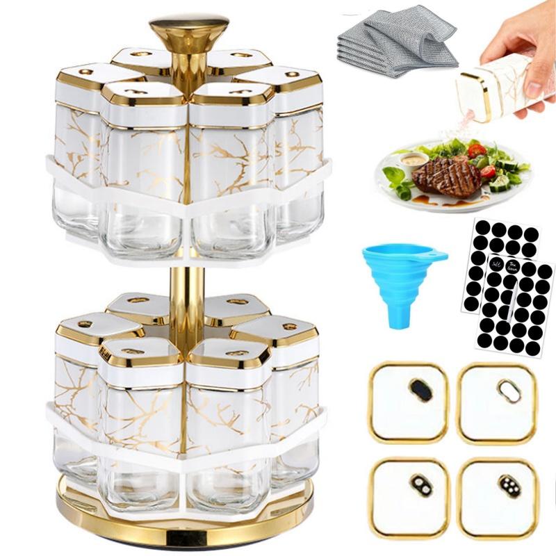 360° Rotating Spice Rack Organ - đánh giá và giá Herb Keeper Bottle