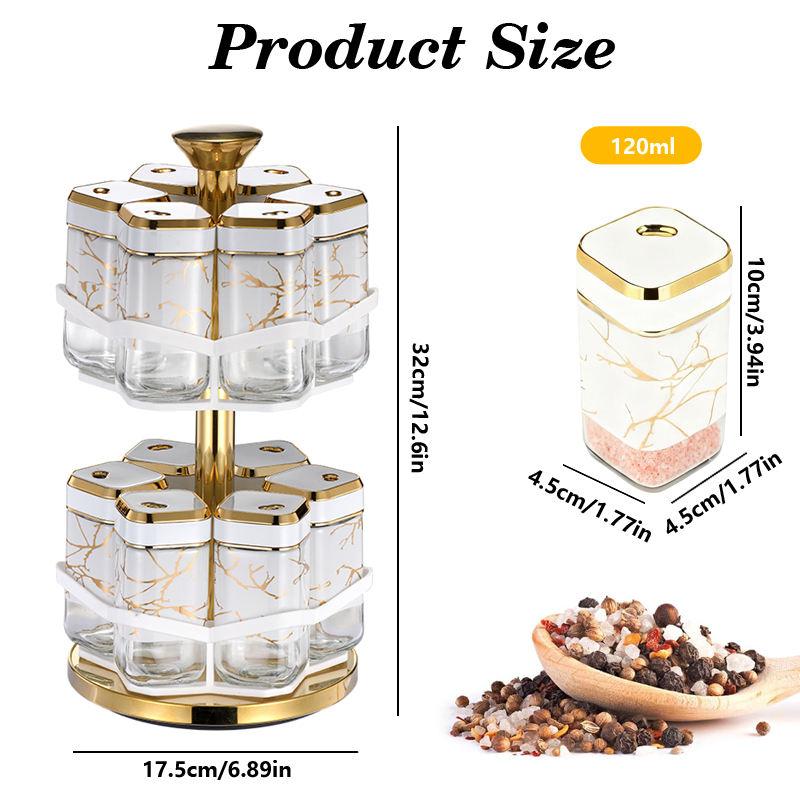 360° Rotating Spice Rack Organ - đánh giá và giá Herb Keeper Bottle