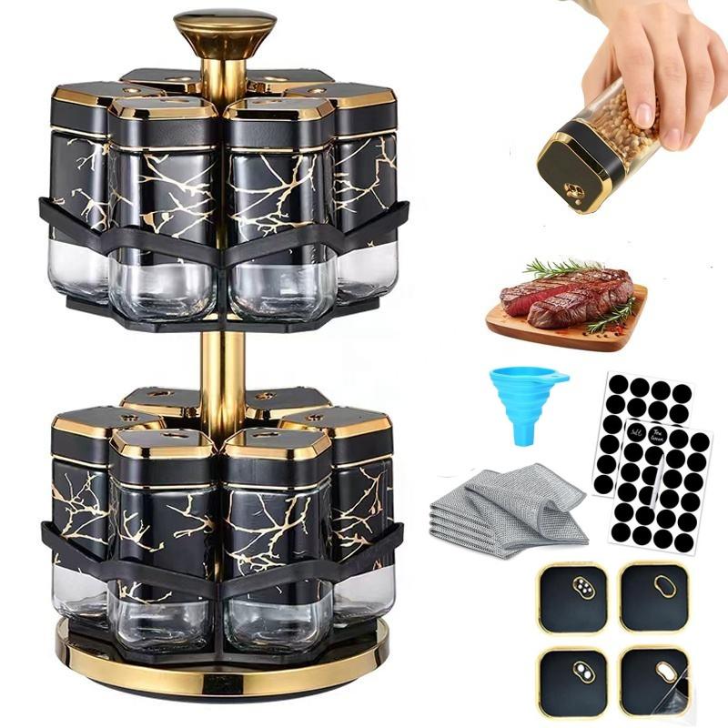 360° Rotating Spice Rack Organ - đánh giá và giá Herb Keeper Bottle