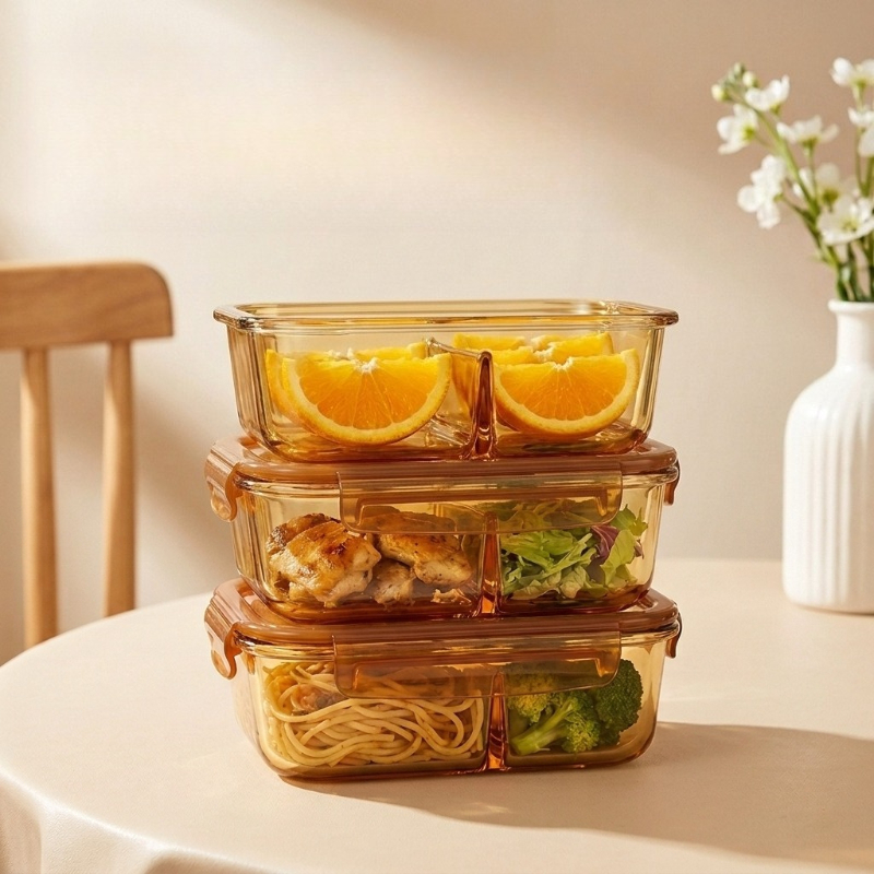HIGH BOROSILICATE GLASS COMPAR - đánh giá và giá Meal Prep Glass Containers Oven Safe